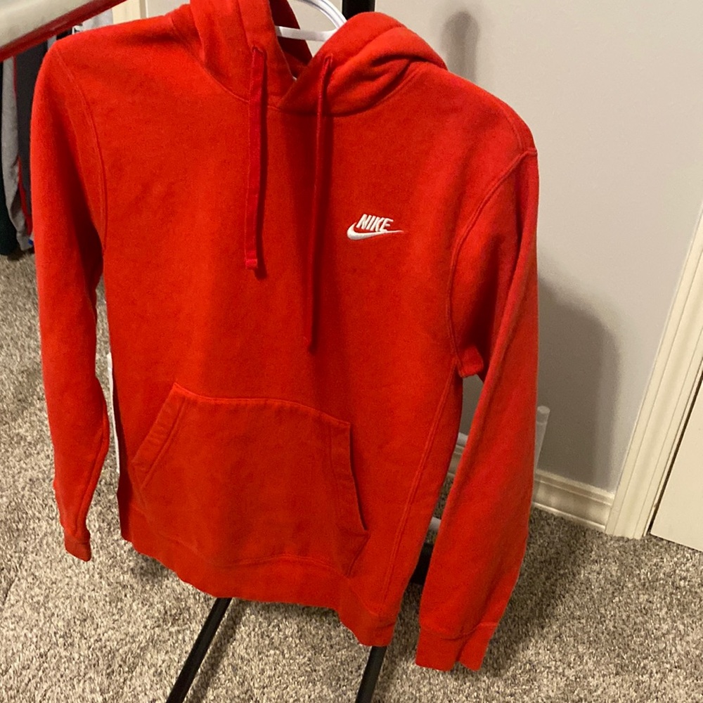 Red Nike hoodie xs